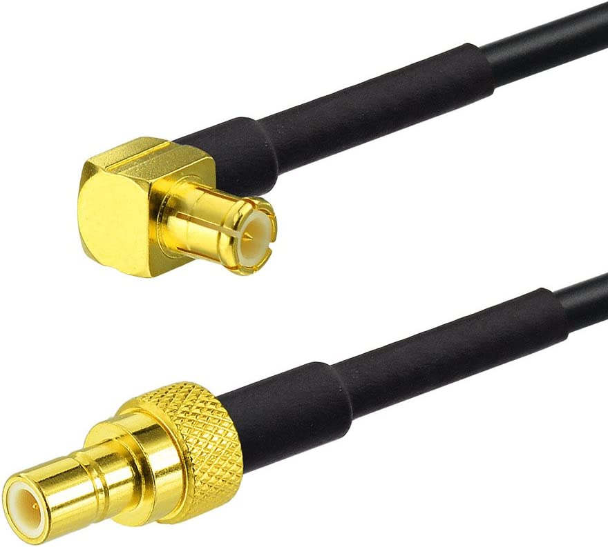 DAB antenn adapter MCX kontakt till SMB-adapter MCX kabel RG174 40 cm 1,3 fot DAB antenn kabel för Blaupunkt Beat TechniSat Pioneer Sony Kenwood Alpine FLEWEG