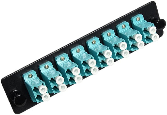 LC - Duplex - 8 Port - Adapter Panel - OM3 Multimode