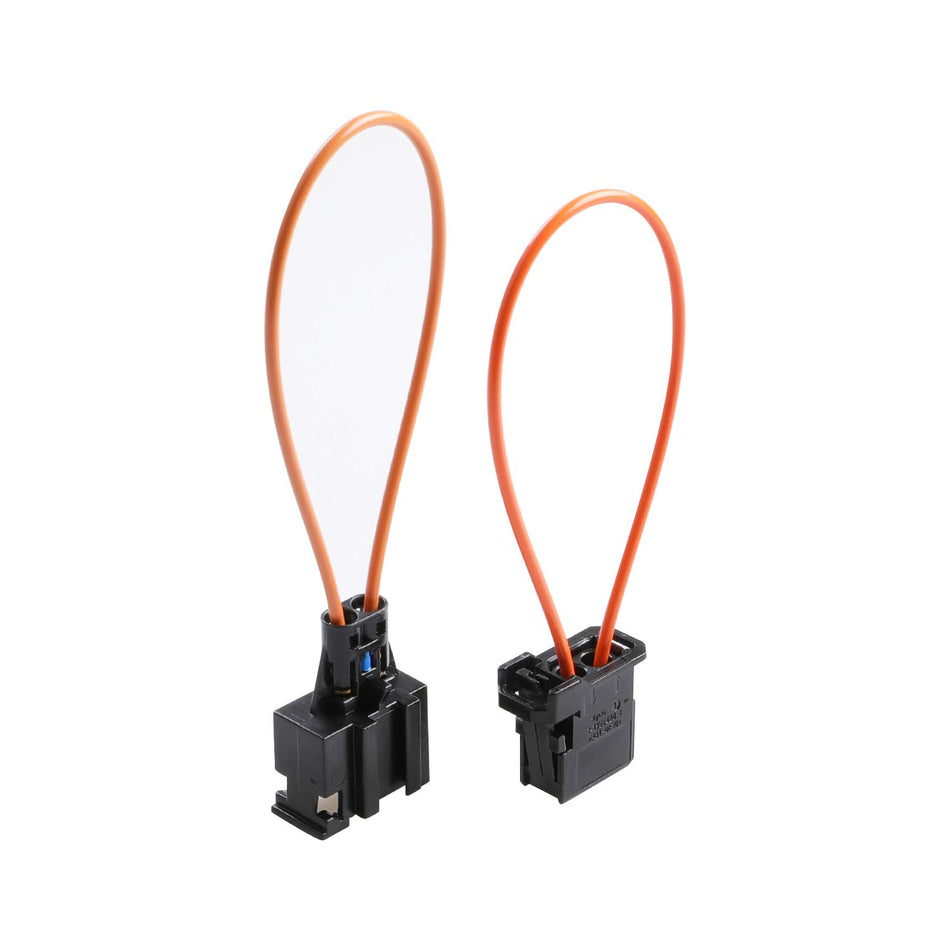 2 x Most Fiber Optic Loop Bypass kontakt och uttag adapter för Audi Mercedes BMW VW Porsche