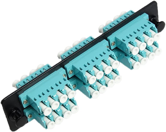 LC - Quad - 6 Port - Adapter Panel - OM3 Multimode