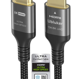 10k 8k 4k HDMI 2.1 Kabel 48Gbps Certifierad Ultra High Speed HDMI