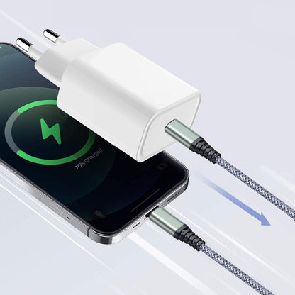 iPhone 14 - 20 W USB C-laddare, USB C, strömförsörjning, PD 3.0 USB C, strömadapter, laddningskontakt, kompatibel med iPhone 14, 13, 12,12 Mini,12 Pro,12 Pro Max, 11, SE 2020, iPad Pro 2020, AirPods pro etc