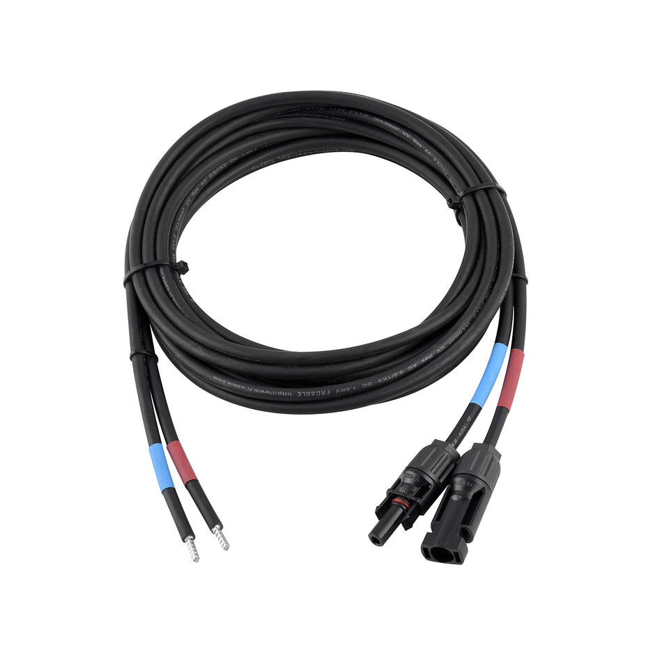 RiteAV - 6 mm² professionell anslutningskabel, solpanel till solladdningsregulator, anslutningskabel