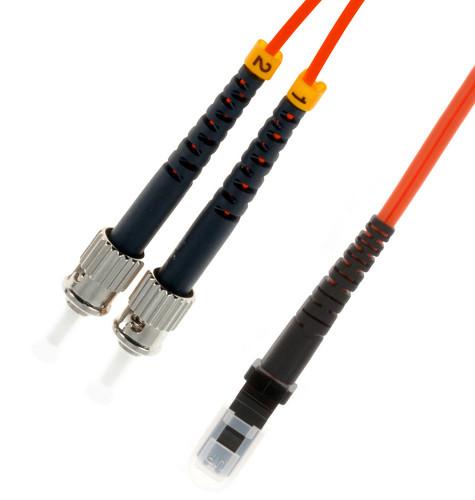 OM2 - Multimode (50/125) - Duplex - Fiber Optic Cable - ST to MTRJ- Riser Jacket