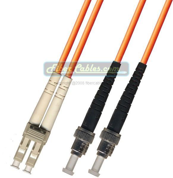 OM2 - Multimode (50/125) - Duplex - Fiber Optic Cable - LC to ST - Riser Jacket