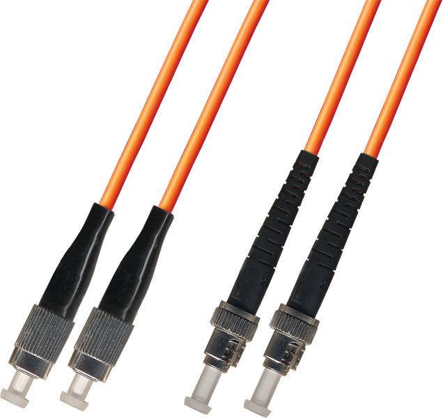 OM2 - Multimode (50/125) - Duplex - Fiber Optic Cable - ST to FC- Riser Jacket