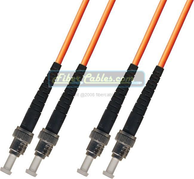 OM2 - Multimode (50/125) - Duplex - Fiber Optic Cable - ST to ST- Riser Jacket