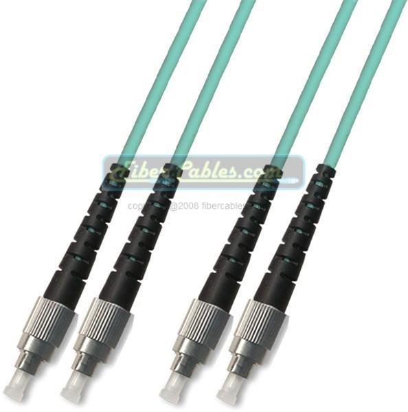 OM3 10G - Multimode (50/125) - Duplex - Fiber Optic Cable - FC to FC- Riser Jacket