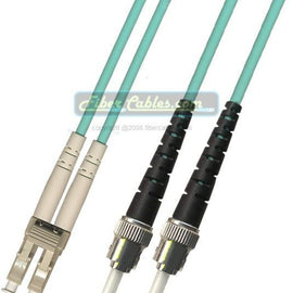 OM4 40G - Multimode (50/125) - Duplex - Fiber Optic Cable - LC to ST - Riser Jacket