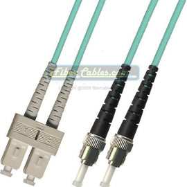 OM3 10G - Multimode (50/125) - Duplex - Fiber Optic Cable - SC to ST- Riser Jacket