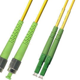 APC/APC - OS2 - Singlemode (9/125) - Duplex - Fiber Optic Cable - LC/APC to FC/APC  - Riser Jacket
