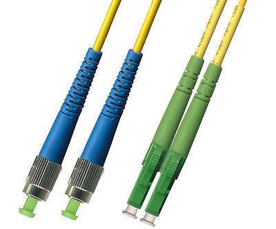APC/UPC - OS2 - Singlemode (9/125) - Duplex - Fiber Optic Cable - LC/APC to FC/UPC  - Riser Jacket