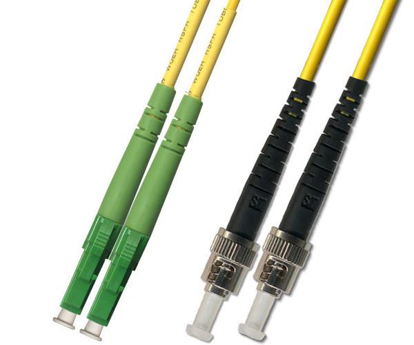 APC/UPC - OS2 - Singlemode (9/125) - Duplex - Fiber Optic Cable - LC/APC to ST/UPC  - Riser Jacket