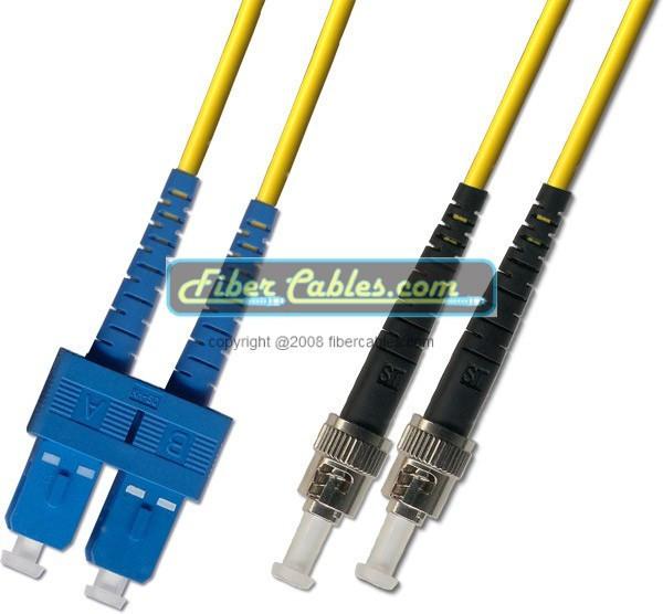 OS2 - Singlemode (9/125) - Duplex - Fiber Optic Cable - SC to ST - Riser Jacket