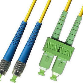APC/UPC - OS2 - Singlemode (9/125) - Duplex - Fiber Optic Cable - SC/APC to FC/UPC  - Riser Jacket