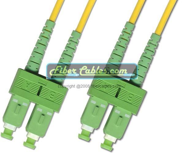 APC/APC - OS2 - Singlemode (9/125) - Duplex - Fiber Optic Cable - SC/APC to SC/APC  - Riser Jacket