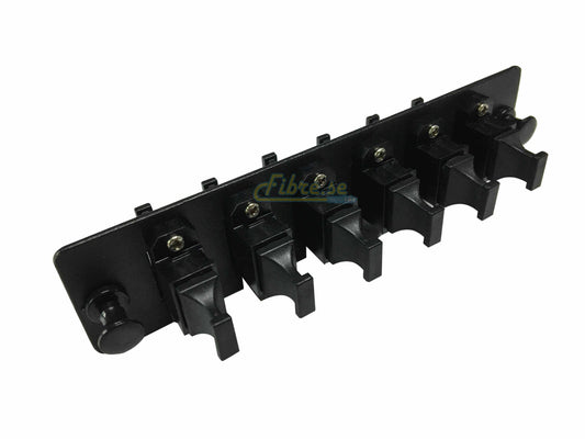 MPO - Simplex - 6 Port - Adapter Panel - Singlemode - Black