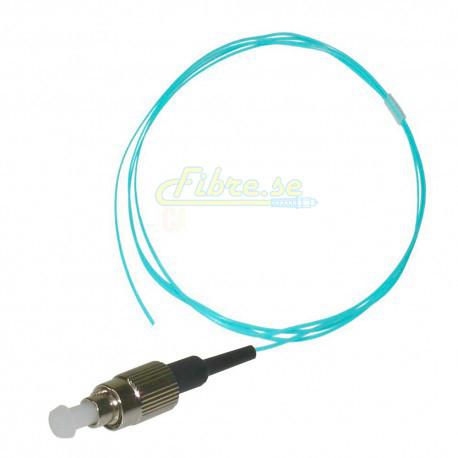 OM3 - 10G Multimode (50/125) - Simplex - Fiber Optic Pigtail - FC/UPC - Riser Jacket