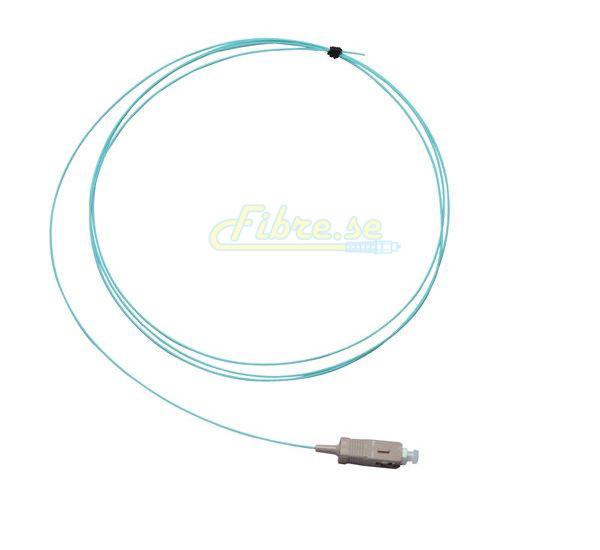 OM3 - 10G Multimode (50/125) - Simplex - Fiber Optic Pigtail - SC/UPC - Riser Jacket