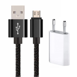 Laddkabel Mikro USB och USB Väggadapter till Äldre mobiler