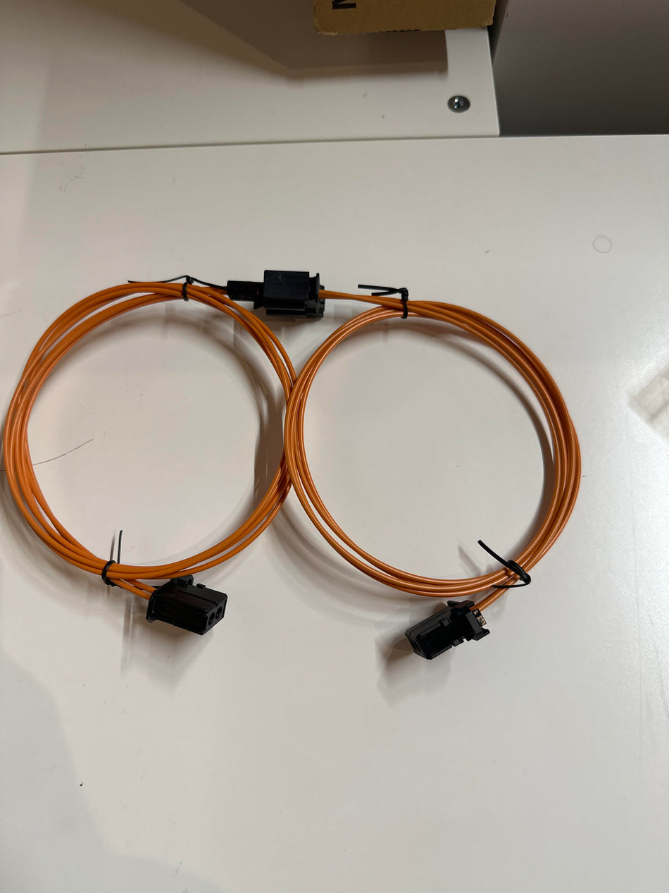 2M Male To Male MOST Fiber Optic Optical Loop Bypass Cable Adapter/fit for -Audi/B-M-W/Mercedes Benz /