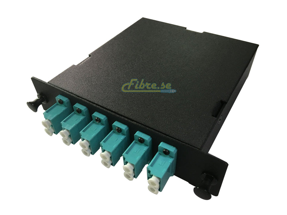 OM3 - 10G Multimode (50/125) - 12 Fiber MTP (female) to LC Duplex Cassette, Loaded