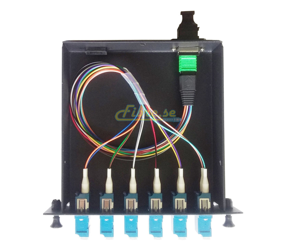 OS2 - Singlemode (9/125) - 12 Fiber MTP (female) to LC Duplex Cassette, Loaded